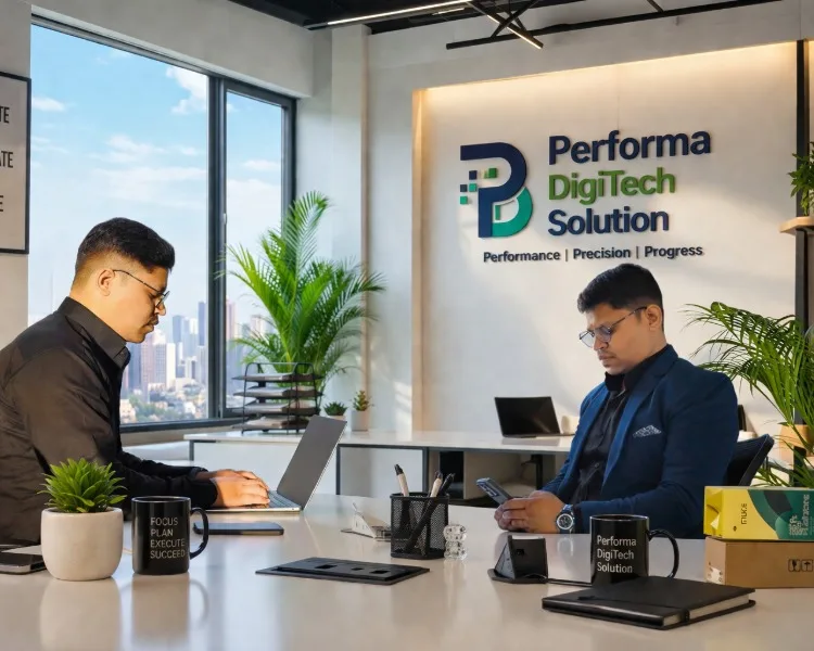 Performa DigiTech Solutions - Digital Marketing Agency in Dehradun Performa DigiTech Solutions team working on a Dehradun client campaign