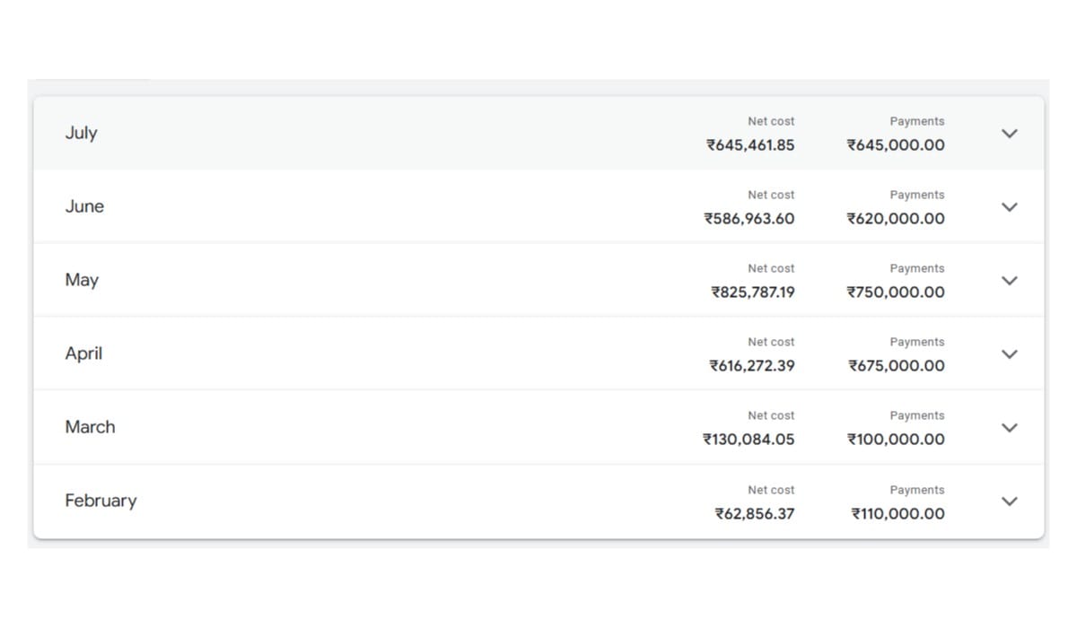 Google Ads Result
